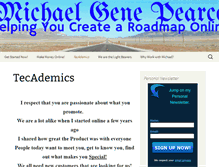 Tablet Screenshot of michaelgenepearce.com